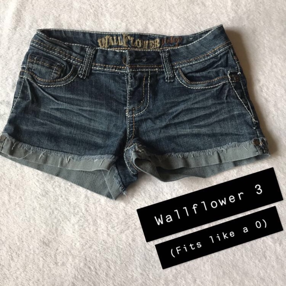 Wallflower jean shorts